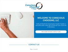 Tablet Screenshot of consciouschoosing.com